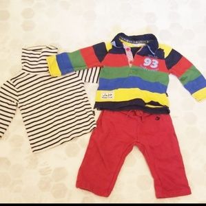 JOJO MAMAN BEBE set w/ bonus turtleneck